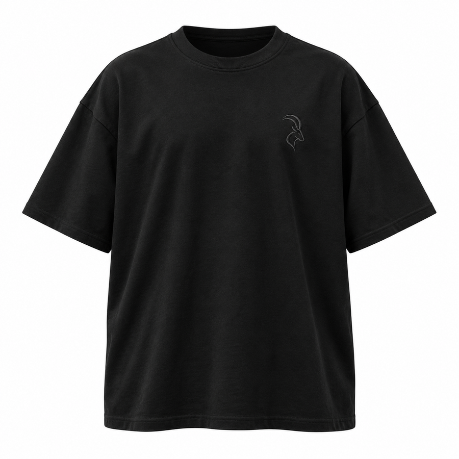 DIXWAR Women Premium Oversized Tee – Black