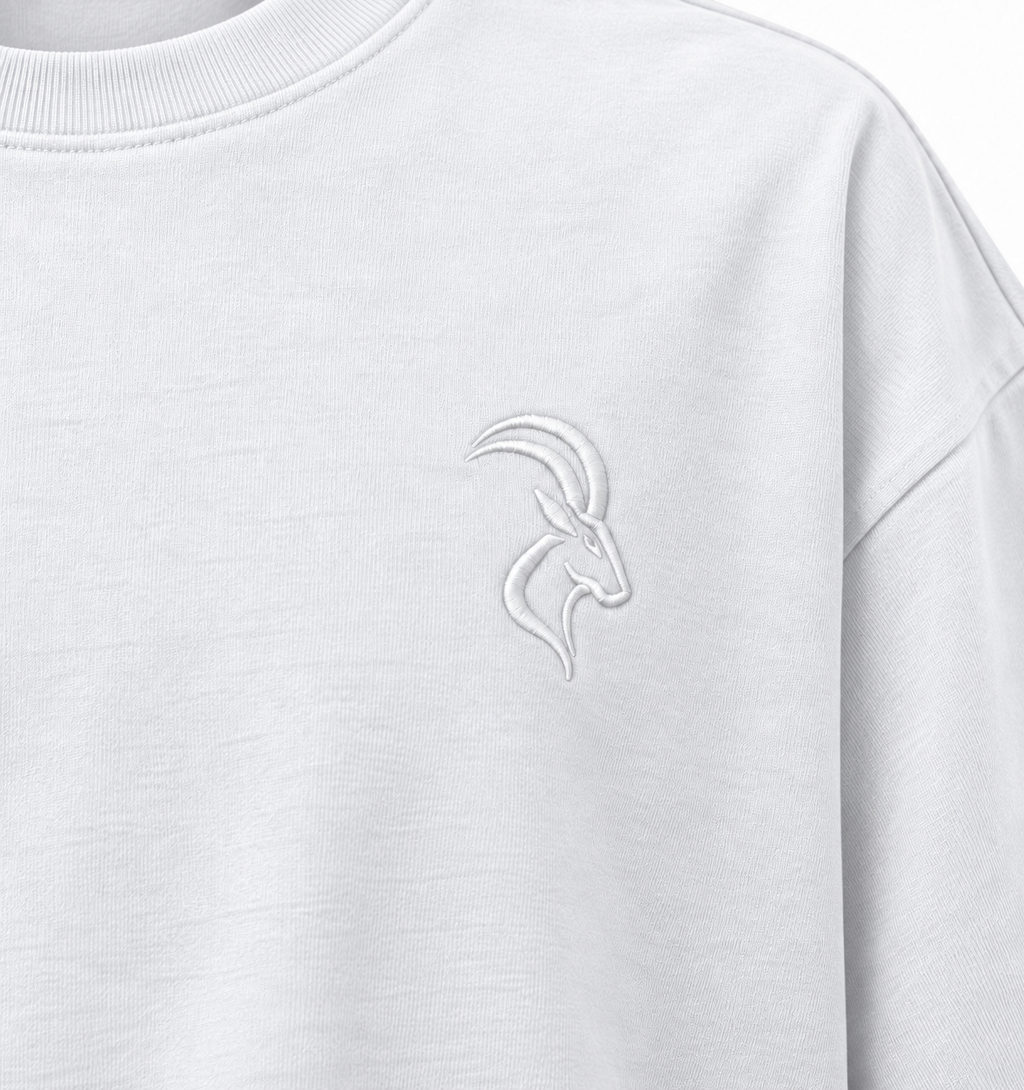 DIXWAR Women Premium Oversized Tee – White