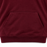 DIXWAR Premium Bol Kesim Kapüşonlu Sweatshirt – Bordo
