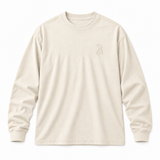DIXWAR Premium Oversized Long Sleeve T-Shirt - Cream