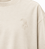 DIXWAR Women Premium Oversized Tee – Cream