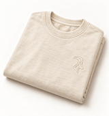 DIXWAR Women Premium Oversized Tee – Cream