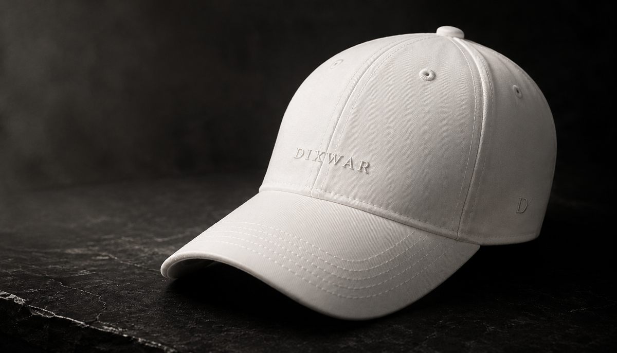 DIXWAR Premium Washed Cap – White
