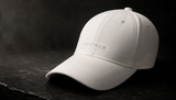 DIXWAR Premium Cap in Washed-Optik – Weiß