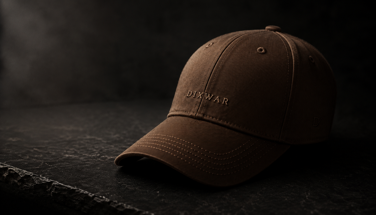 DIXWAR Premium Washed Cap – Brown