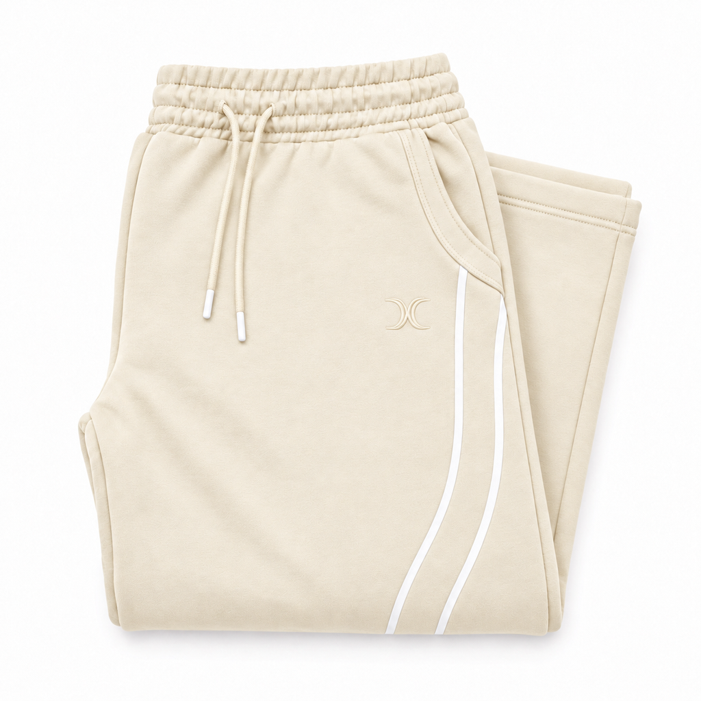 DIXWAR Premium Oversized-Jogginghose – Creme