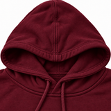 DIXWAR Premium Bol Kesim Kapüşonlu Sweatshirt – Bordo