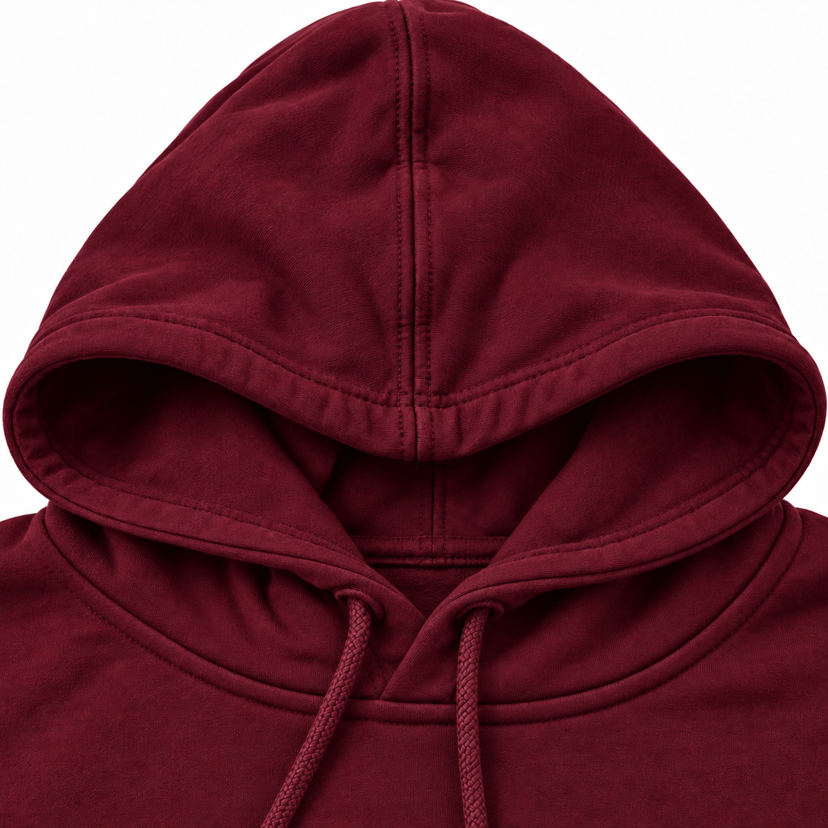 DIXWAR Premium Bol Kesim Kapüşonlu Sweatshirt – Bordo