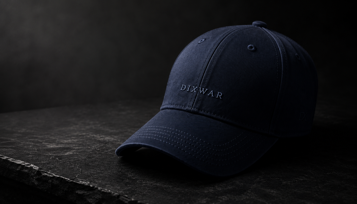 DIXWAR Premium Washed Cap – Navy