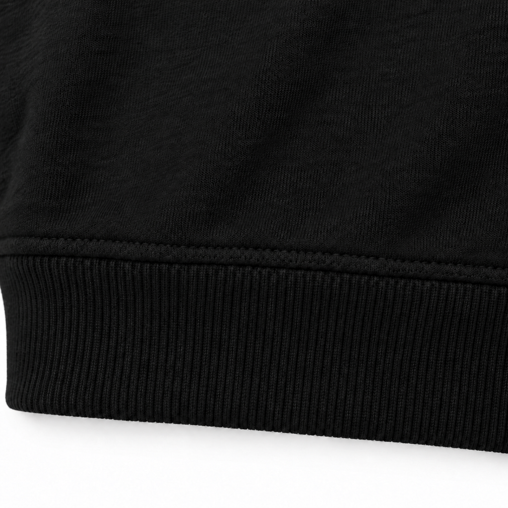 DIXWAR Premium Bol Kesim Kapüşonlu Sweatshirt – Siyah