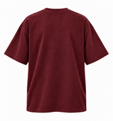 DIXWAR Women Premium Oversized Tee – Burgundy