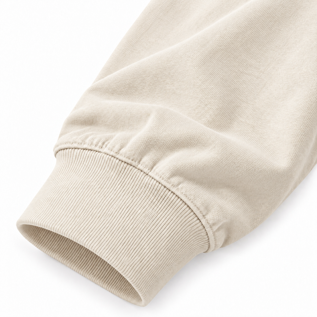 DIXWAR Premium Oversized Long Sleeve T-Shirt - Cream