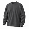 DIXWAR Women Premium Oversized Long Sleeve T-Shirt – Smoky Grey
