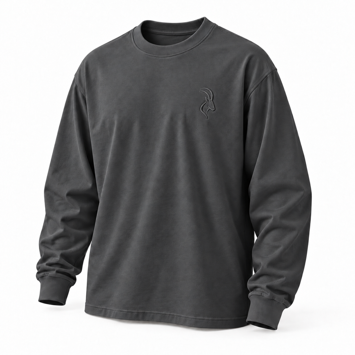 DIXWAR Women Premium Oversized Long Sleeve T-Shirt – Smoky Grey