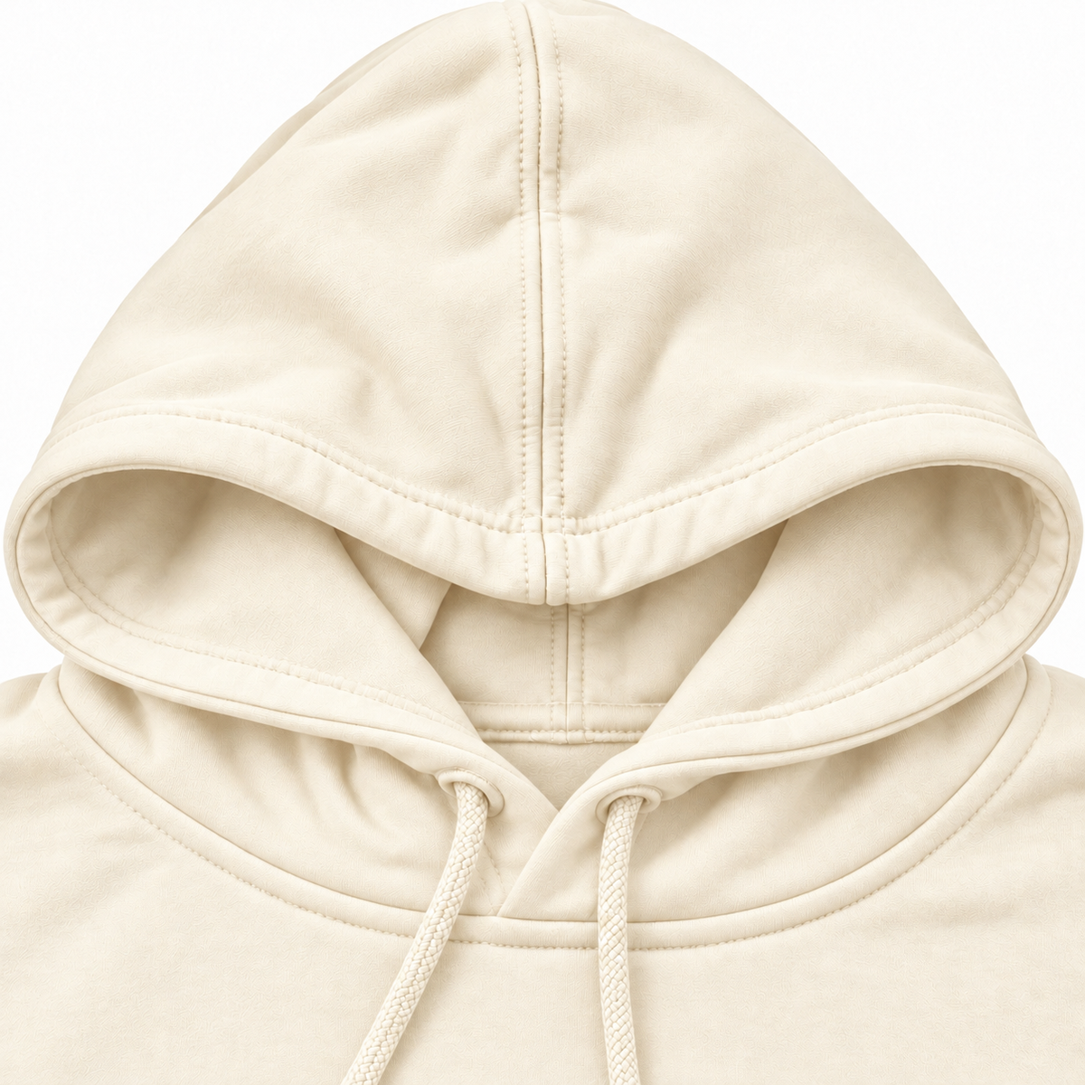 DIXWAR Premium Bol Kesim Kapüşonlu Sweatshirt – Krem