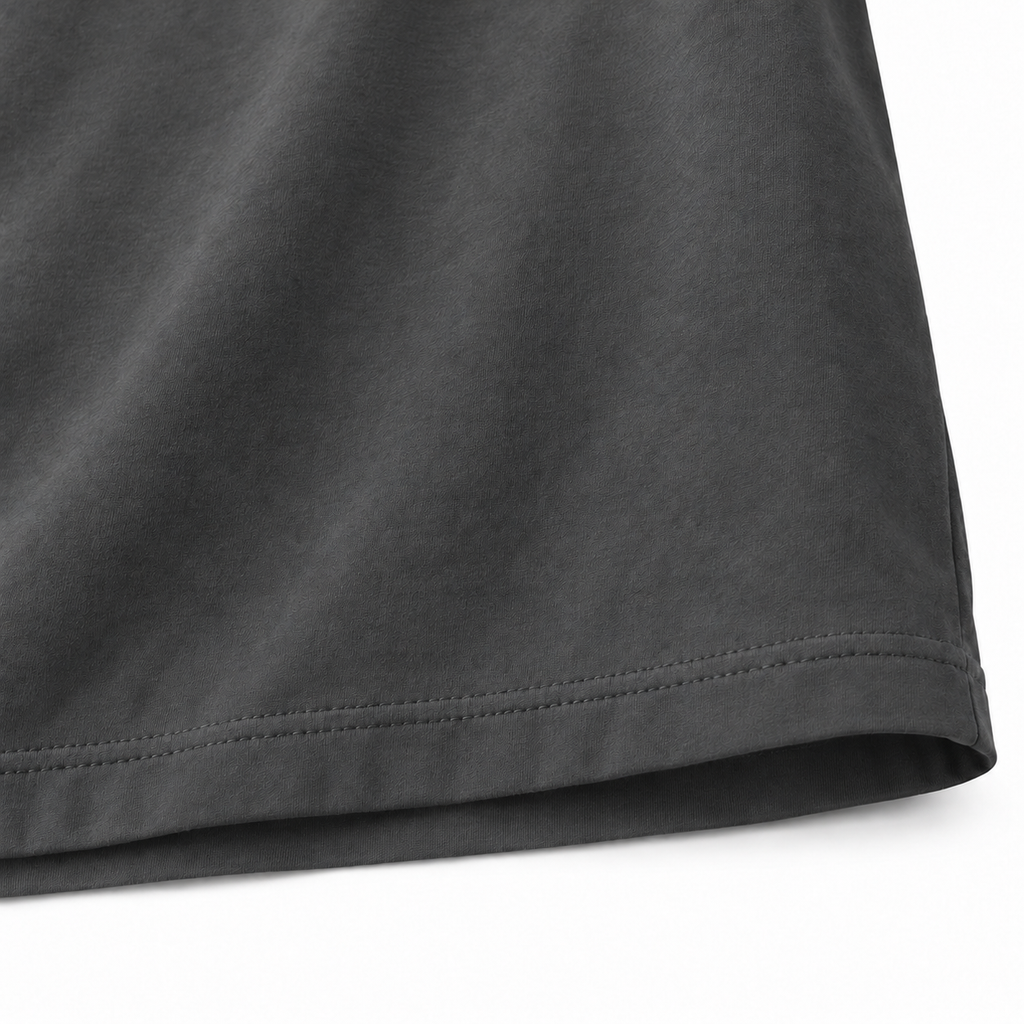 DIXWAR Premium Oversized Long Sleeve T-Shirt - Smoky Grey