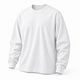 DIXWAR Premium Oversized Long Sleeve T-Shirt - White