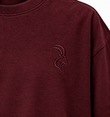 DIXWAR Women Premium Oversized Tee – Burgundy