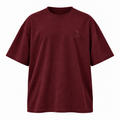 DIXWAR Women Premium Oversized Tee – Burgundy