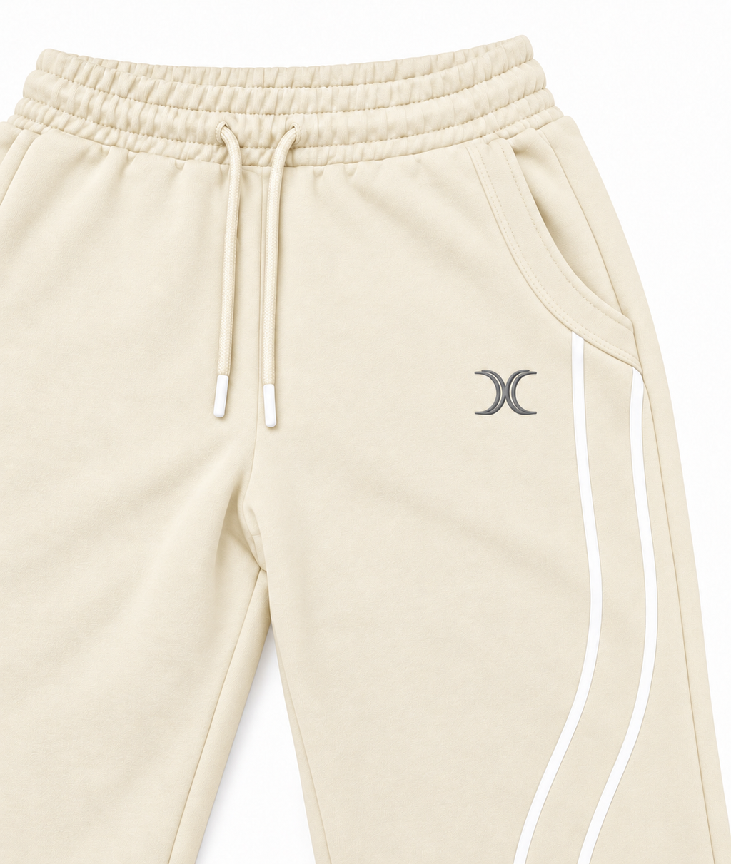 DIXWAR Premium Oversized-Jogginghose – Creme