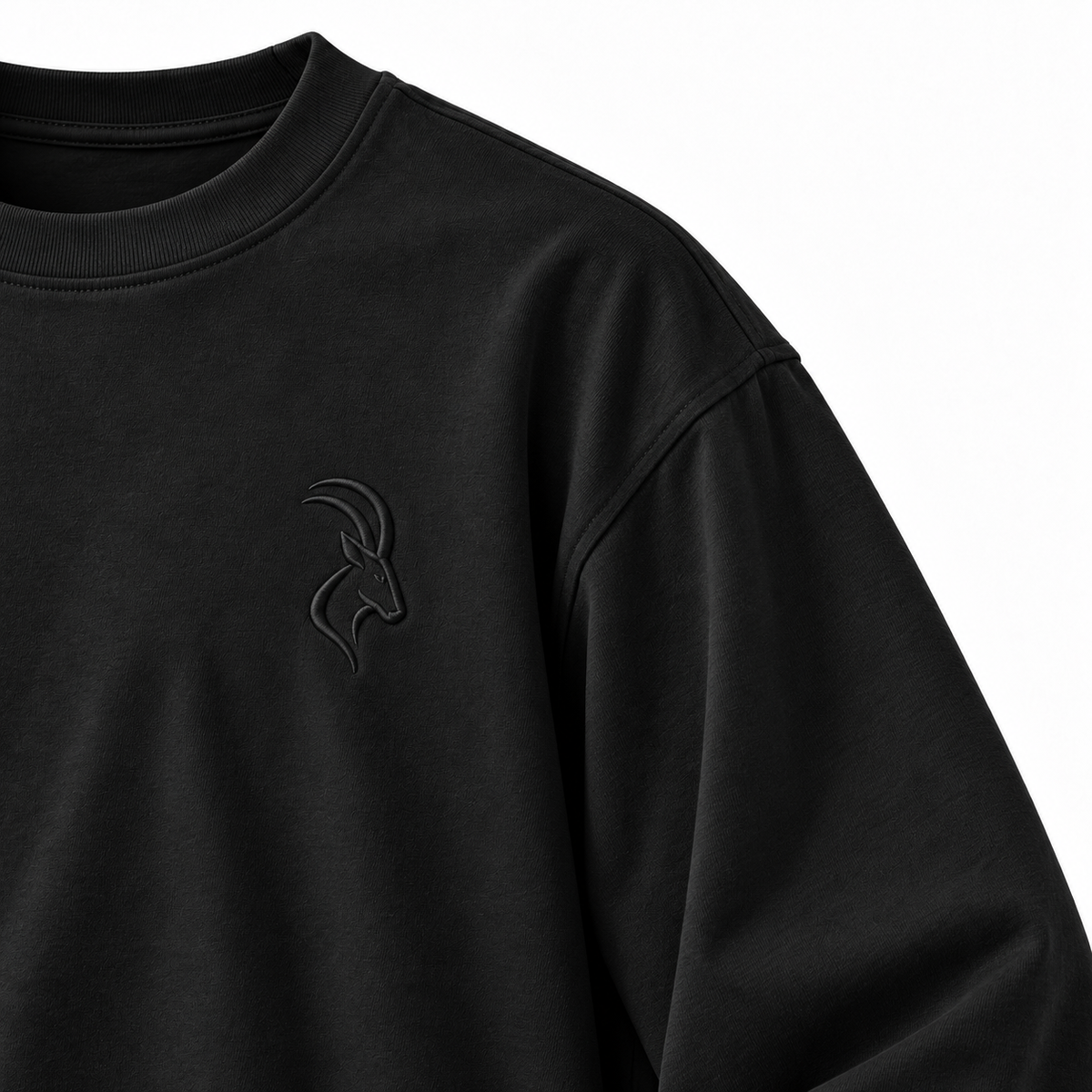 DIXWAR Premium Oversized Long Sleeve T-Shirt - Black