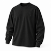 DIXWAR Women Premium Oversized Long Sleeve T-Shirt – Black