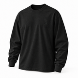 DIXWAR Premium Oversized Long Sleeve T-Shirt - Black