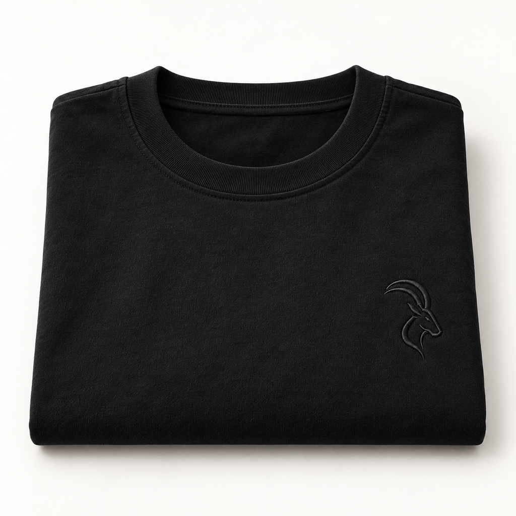 DIXWAR Women Premium Oversized Tee – Black