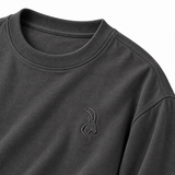 DIXWAR Premium Oversized Long Sleeve T-Shirt - Smoky Grey