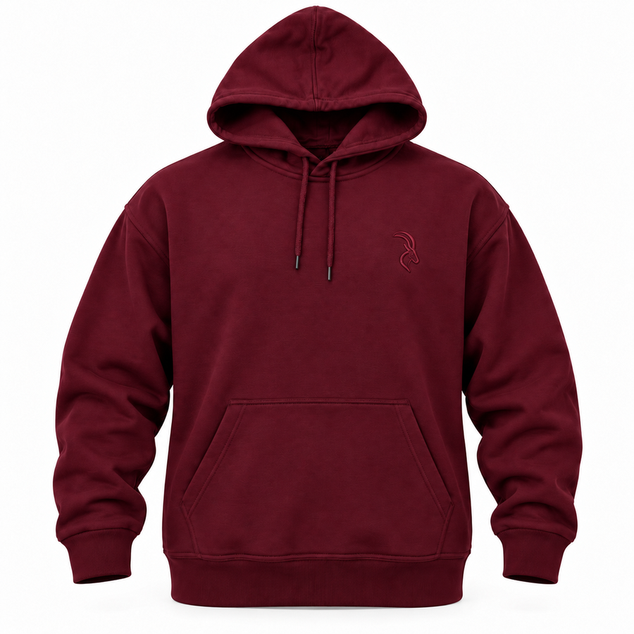 DIXWAR Women Premium Oversized Hoodie – Burgundy