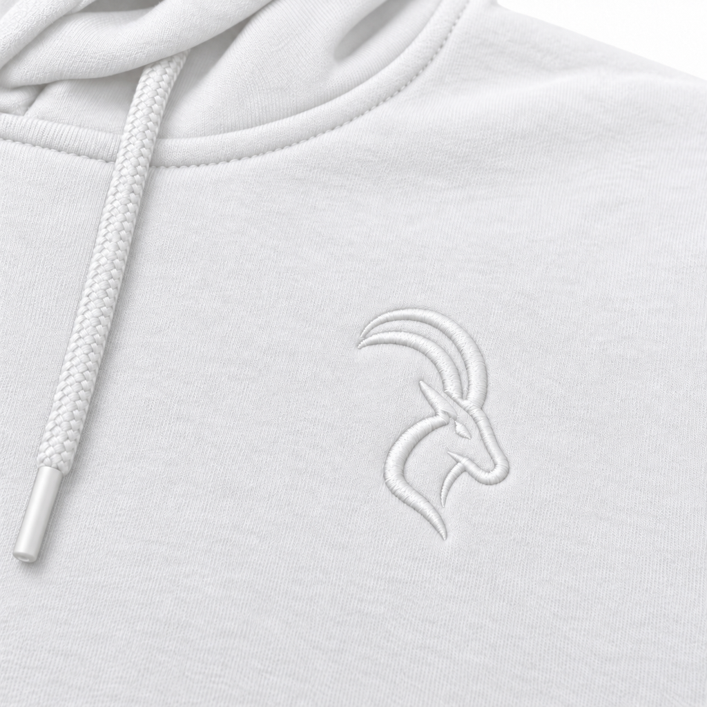 DIXWAR Premium Oversized-Hoodie – Weiß