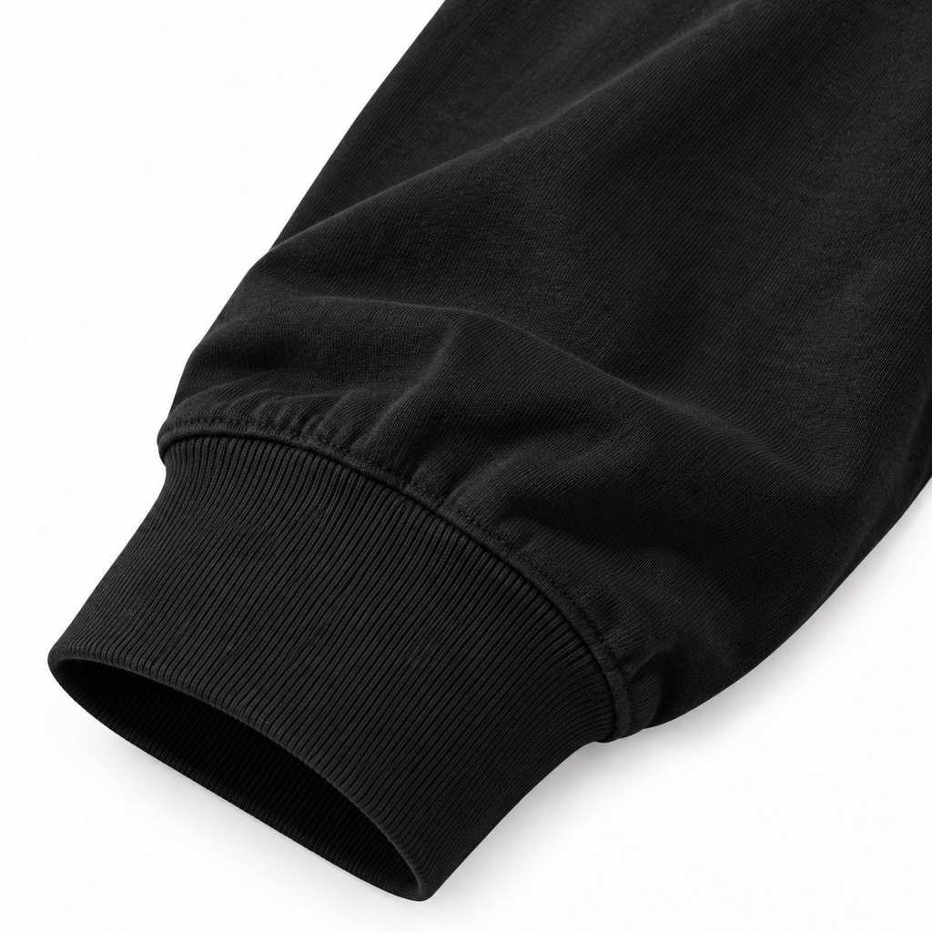 DIXWAR Premium Oversized Long Sleeve T-Shirt - Black