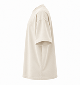 DIXWAR Women Premium Oversized Tee – Cream