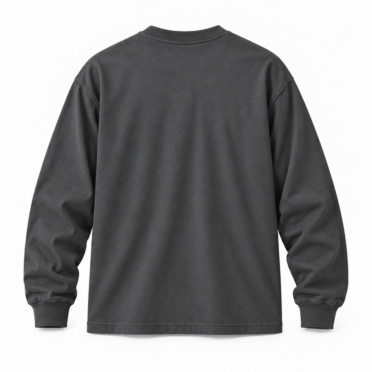 DIXWAR Premium Oversized Long Sleeve T-Shirt - Smoky Grey