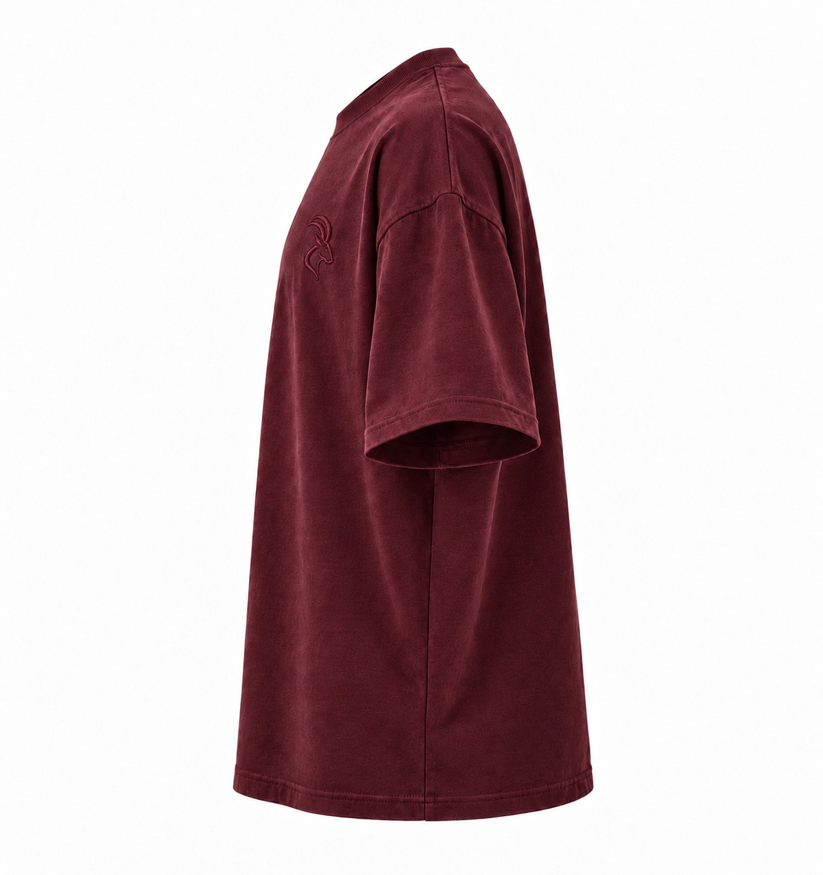 DIXWAR Women Premium Oversized Tee – Burgundy