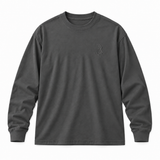 DIXWAR Premium Oversized Long Sleeve T-Shirt - Smoky Grey