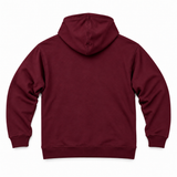 DIXWAR Premium Bol Kesim Kapüşonlu Sweatshirt – Bordo