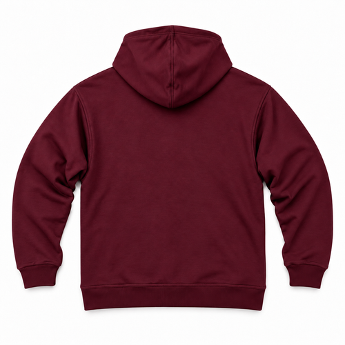 DIXWAR Premium Oversized Hoodie – Burgundy
