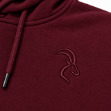 DIXWAR Premium Bol Kesim Kapüşonlu Sweatshirt – Bordo