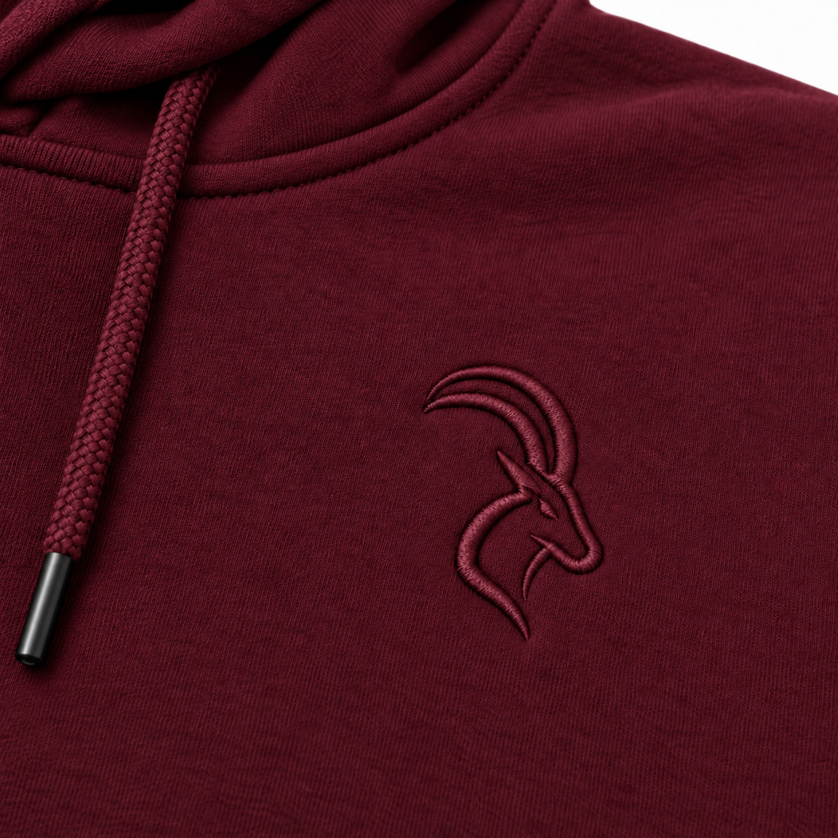 DIXWAR Premium Bol Kesim Kapüşonlu Sweatshirt – Bordo
