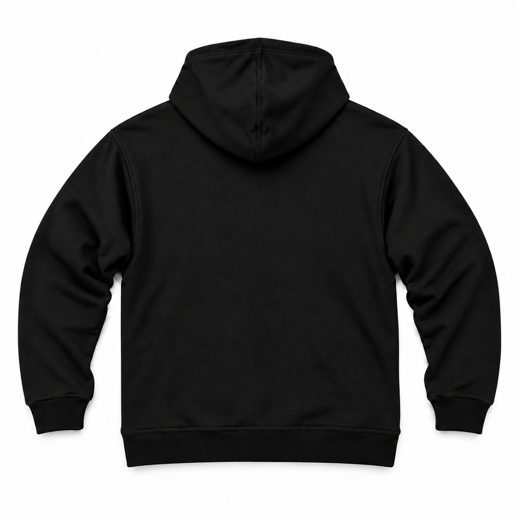 DIXWAR Premium Bol Kesim Kapüşonlu Sweatshirt – Siyah