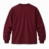 DIXWAR Premium Oversized Long Sleeve T-Shirt - Burgundy