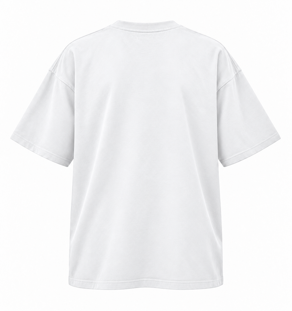 DIXWAR Women Premium Oversized Tee – White