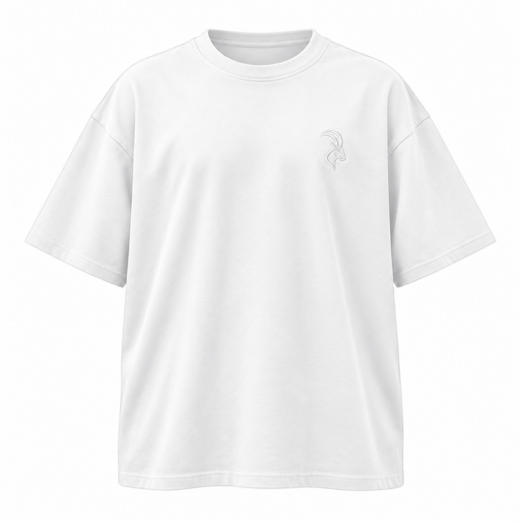 DIXWAR Women Premium Oversized Tee – White