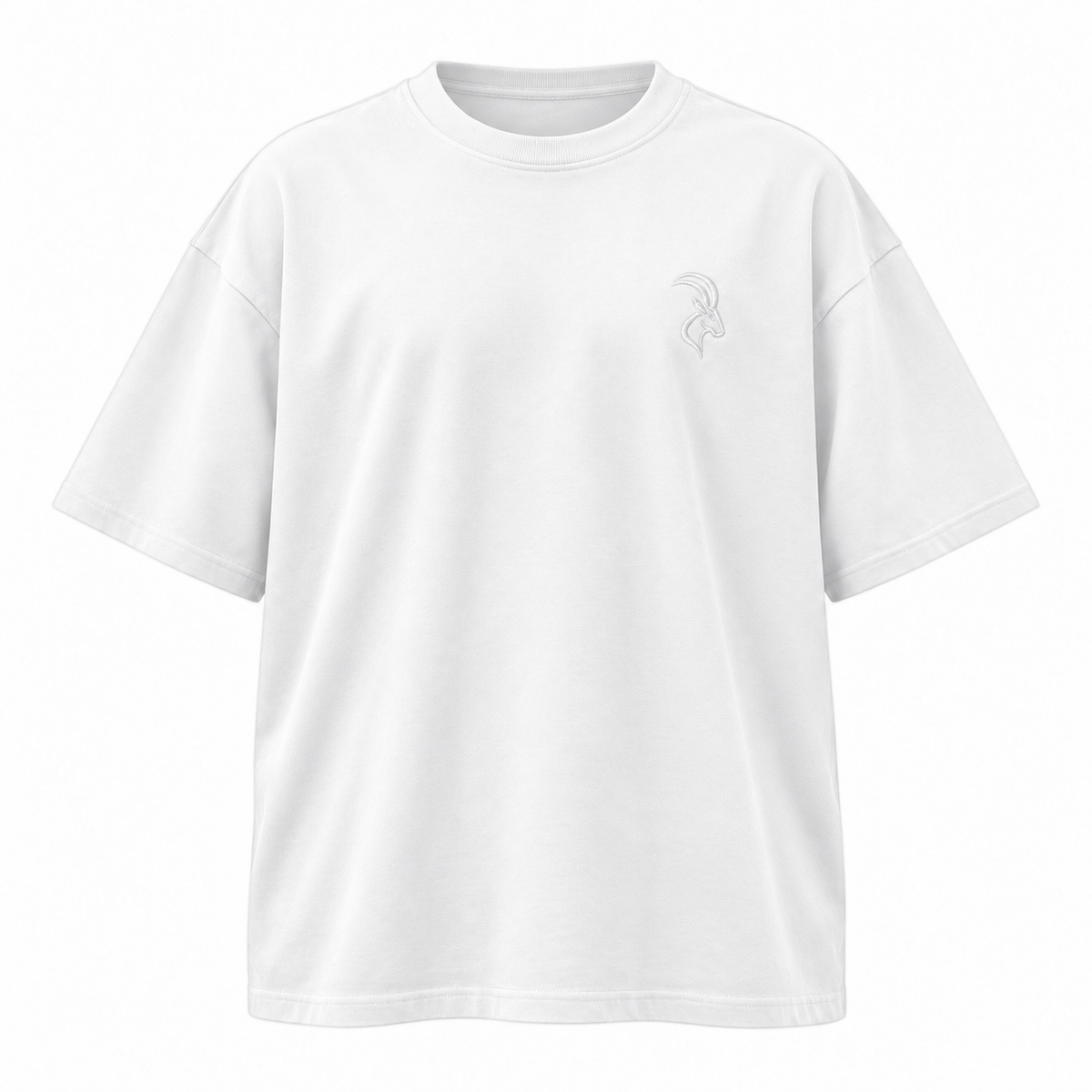 DIXWAR Women Premium Oversized Tee – White