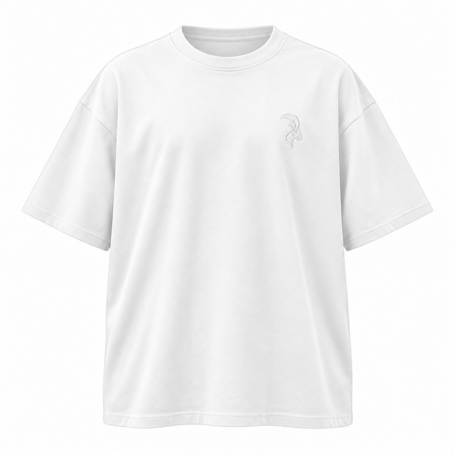 DIXWAR Women Premium Oversized Tee – White