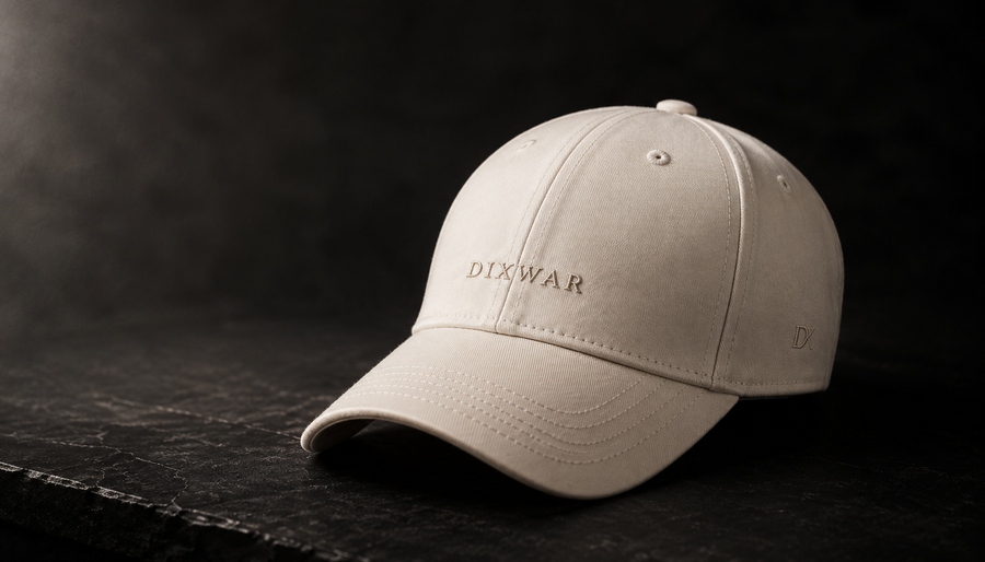 DIXWAR Premium Washed Cap – Cream