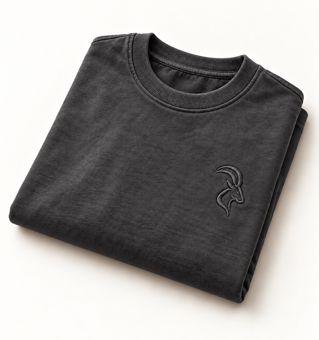 DIXWAR Women Premium Oversized Tee – Smoky Grey