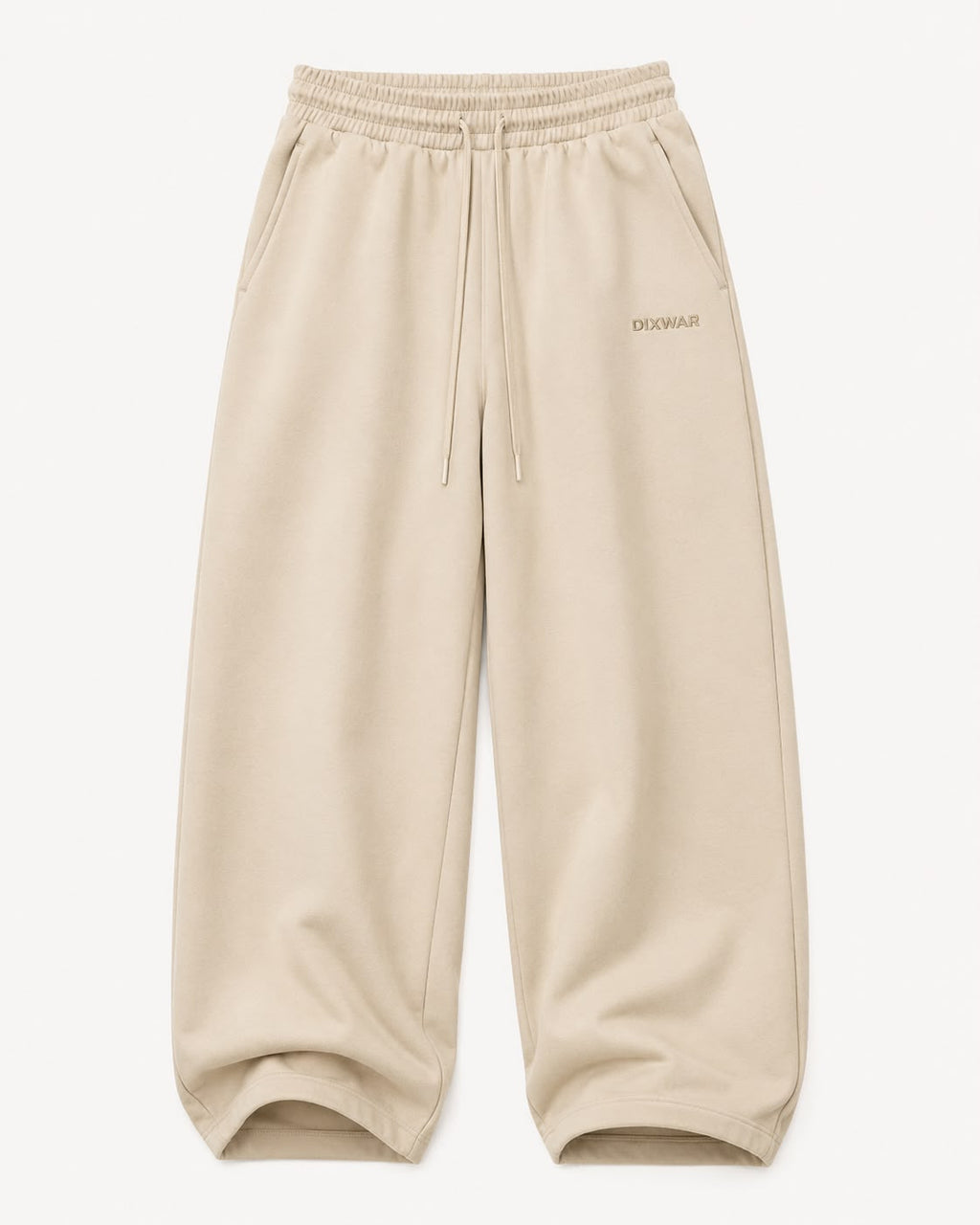 DIXWAR Premium Oversized Sweatpants –  cream