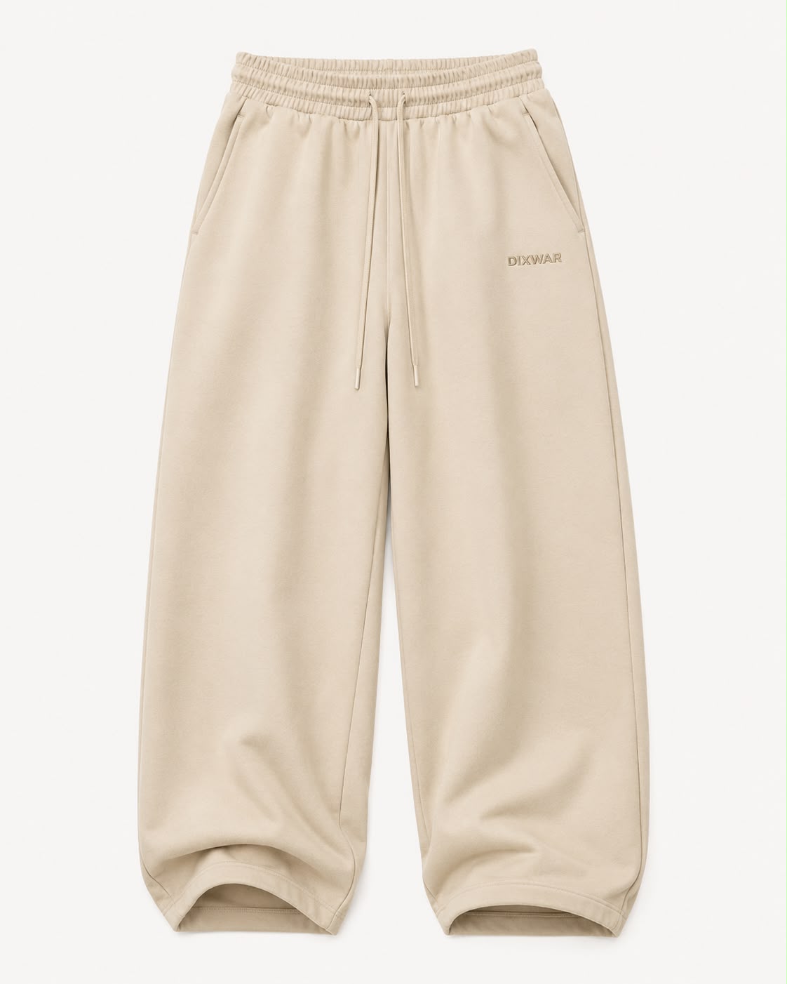 DIXWAR Premium Oversized Sweatpants –  cream